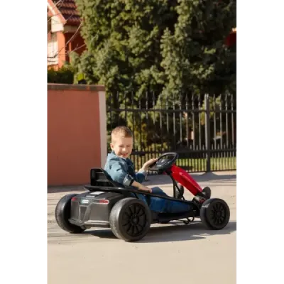 Driftovací Motokára DRIFT-CAR 24V, Červená, Hladké Drift kolečka, 2 x 350W Motor, Drift režim s rychlostí 13 Km / h, 24V Baterie