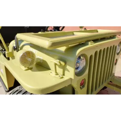 Elektrické autíčko USA ARMY 4×4 – zelené, 3‑místné