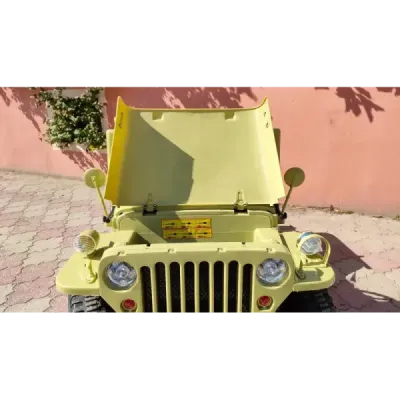 Elektrické autíčko USA ARMY 4×4 – zelené, 3‑místné