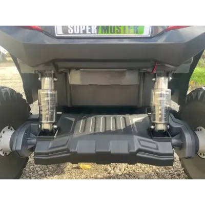 Elektrické autíčko UTV 24V, červené, dvoumístné, 2 x 200 W Motor, EVA kola, odpružené nápravy, elektrická brzda, čalouněné sedad