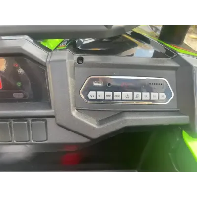 Elektrické autíčko UTV 24V, červené, dvoumístné, 2 x 200 W Motor, EVA kola, odpružené nápravy, elektrická brzda, čalouněné sedad