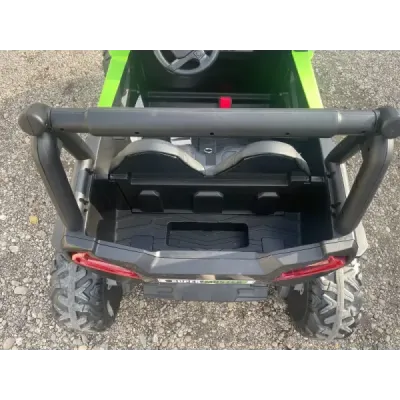 Elektrické autíčko UTV 24V, červené, dvoumístné, 2 x 200 W Motor, EVA kola, odpružené nápravy, elektrická brzda, čalouněné sedad