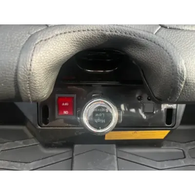 Elektrické autíčko UTV 24V, červené, dvoumístné, 2 x 200 W Motor, EVA kola, odpružené nápravy, elektrická brzda, čalouněné sedad