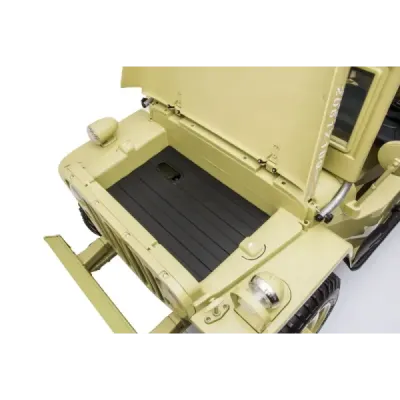 Elektrické autíčko USA ARMY 4×4 – žluté, 3‑místné