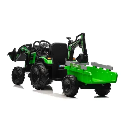 Elektrický traktor TOP-WORKER 12V, zelený