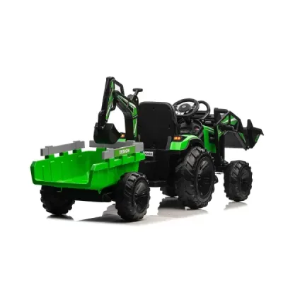 Elektrický traktor TOP-WORKER 12V, zelený