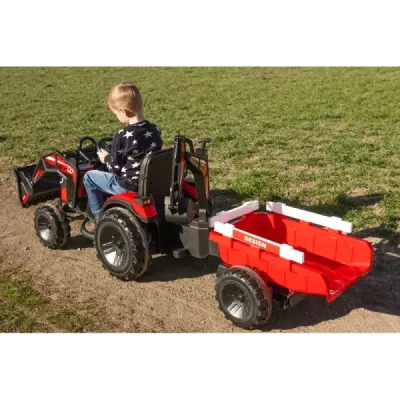 Elektrický traktor TOP-WORKER 12V, zelený