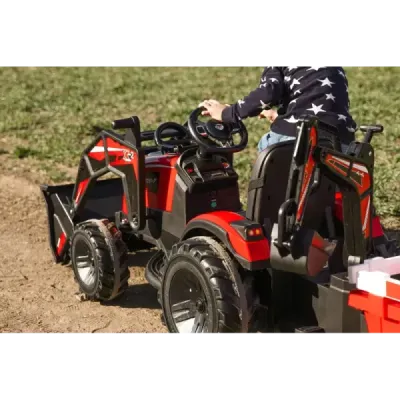 Elektrický traktor TOP-WORKER 12V, zelený