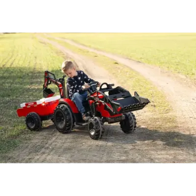 Elektrický traktor TOP-WORKER 12V, zelený