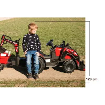Elektrický traktor TOP-WORKER 12V, zelený