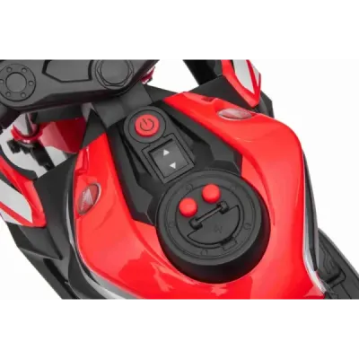 Elektrická Motorka HONDA CBR 1000RR, Licencovaná, 12V baterie, Plastová kola, 30W motor, LED světla, pevný rám, červená
