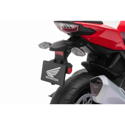 Elektrická Motorka HONDA CBR 1000RR, Licencovaná, 12V baterie, Plastová kola, 30W motor, LED světla, pevný rám, červená