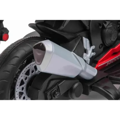 Elektrická Motorka HONDA CBR 1000RR, Licencovaná, 12V baterie, Plastová kola, 30W motor, LED světla, pevný rám, červená