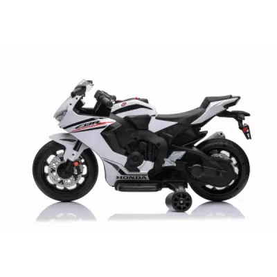 Elektrická Motorka HONDA CBR 1000RR, Licencovaná, 12V baterie, Plastová kola, 30W motor, LED světla, pevný rám, pomocná kolečka Elektrická Motorka HONDA CBR 1000RR, Licencovaná, 12V baterie, Plastová kola, 30W motor, LED světla, pevný rám, pomocná kolečka
