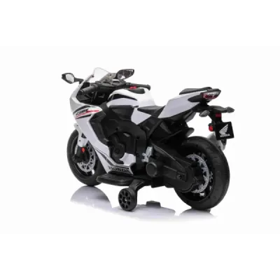 Elektrická Motorka HONDA CBR 1000RR, Licencovaná, 12V baterie, Plastová kola, 30W motor, LED světla, pevný rám, pomocná kolečka Elektrická Motorka HONDA CBR 1000RR, Licencovaná, 12V baterie, Plastová kola, 30W motor, LED světla, pevný rám, pomocná kolečka