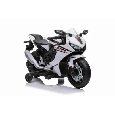 Elektrická Motorka HONDA CBR 1000RR, Licencovaná, 12V baterie, Plastová kola, 30W motor, LED světla, pevný rám, pomocná kolečka Elektrická Motorka HONDA CBR 1000RR, Licencovaná, 12V baterie, Plastová kola, 30W motor, LED světla, pevný rám, pomocná kolečka