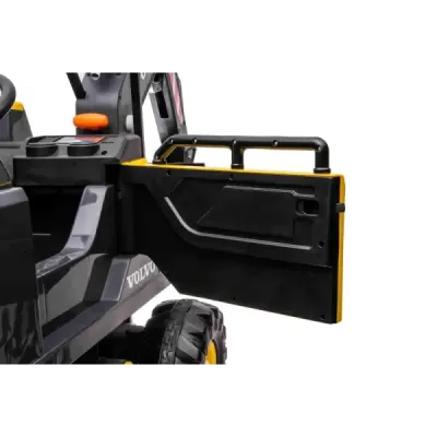 Elektrický Bagr Volvo Excavator 12V s podkopovou lžící, Jednomístné, zelený, měkké koženkové sedátko, MP3 Přehrávač s USB/SD/AUX