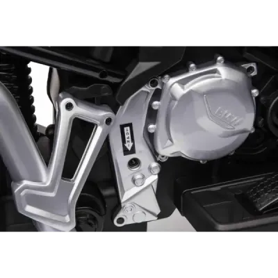 Elektrická Motorka BMW F850 GS, Licencované, 12V baterie, EVA měkká kola, 2 x 35W motor,LED Světla, Pomocná kolečka, bílá
