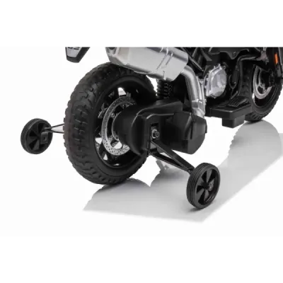 Elektrická Motorka BMW F850 GS, Licencované, 12V baterie, EVA měkká kola, 2 x 35W motor,LED Světla, Pomocná kolečka, bílá