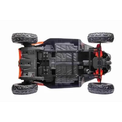 Elektrické autíčko Can-am Maverick, zelený, dvoumístné, odpružená zadní náprava, 2,4 Ghz dálkové ovládání, přenosná baterie, 4 x