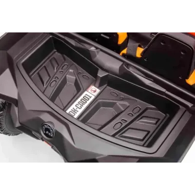 Elektrické autíčko Can-am Maverick, zelený, dvoumístné, odpružená zadní náprava, 2,4 Ghz dálkové ovládání, přenosná baterie, 4 x