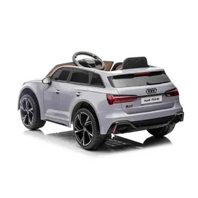 Elektrické autíčko Audi RS6, 12V, koženkové sedátko, 2,4 GHz dálkové ovládání, USB Vstup, LED světla, 12V baterie, měkká EVA kol