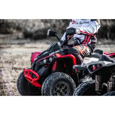 Elektrická čtyřkolka Can-am Renegade, kaki, jednomístná, odpružená přední a zadní náprava, LED Světlá, 12V baterie, 2 x 35W Moto