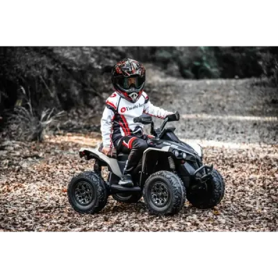 Elektrická čtyřkolka Can-am Renegade, kaki, jednomístná, odpružená přední a zadní náprava, LED Světlá, 12V baterie, 2 x 35W Moto