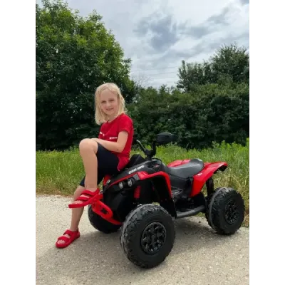 Elektrická čtyřkolka Can-am Renegade, kaki, jednomístná, odpružená přední a zadní náprava, LED Světlá, 12V baterie, 2 x 35W Moto