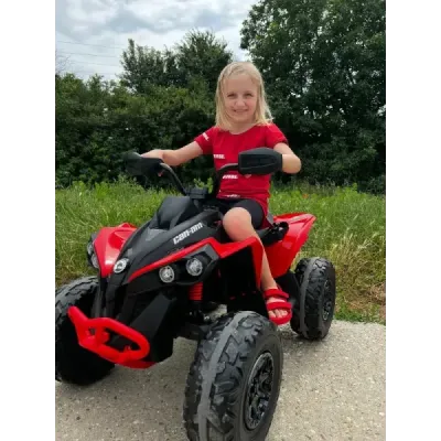 Elektrická čtyřkolka Can-am Renegade, kaki, jednomístná, odpružená přední a zadní náprava, LED Světlá, 12V baterie, 2 x 35W Moto