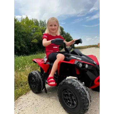 Elektrická čtyřkolka Can-am Renegade, kaki, jednomístná, odpružená přední a zadní náprava, LED Světlá, 12V baterie, 2 x 35W Moto