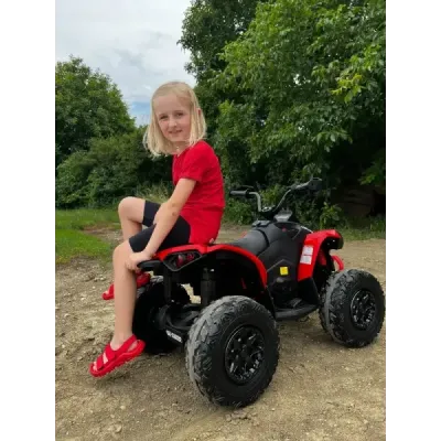Elektrická čtyřkolka Can-am Renegade, kaki, jednomístná, odpružená přední a zadní náprava, LED Světlá, 12V baterie, 2 x 35W Moto