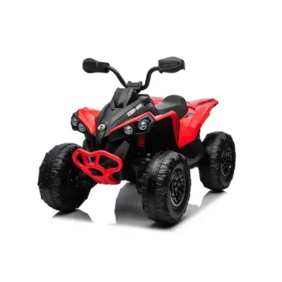 Elektrická čtyřkolka Can-am Renegade, červená, jednomístná, odpružená přední a zadní náprava, LED Světlá, 12V baterie, 2 x 35W M