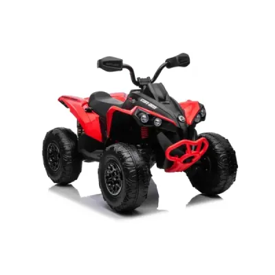 Elektrická čtyřkolka Can-am Renegade, červená, jednomístná, odpružená přední a zadní náprava, LED Světlá, 12V baterie, 2 x 35W M