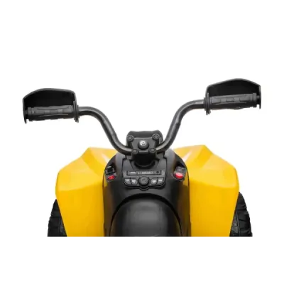 Elektrická čtyřkolka Can-am Renegade, žlutá, jednomístná, odpružená přední a zadní náprava, LED Světlá, 12V baterie, 2 x 35W Mot