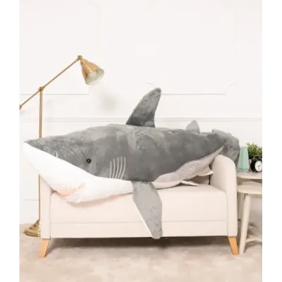 Plyšový žralok Adi 200 cm šedý Plyšový žralok Adi 200 cm šedý