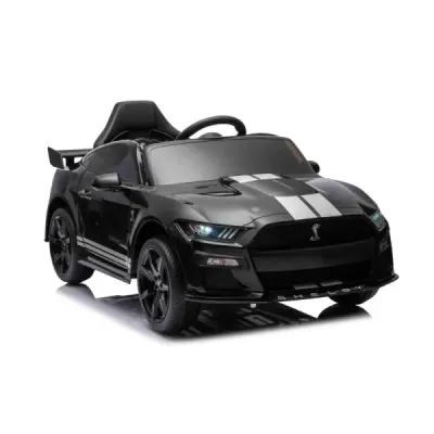 Elektrické autíčko Ford Shelby Mustang GT 500 Cobra, černé, 2,4 GHz dálkové ovládání, USB Vstup, LED Světla, 2 x 30W motor, ORIG