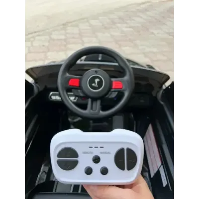 Elektrické autíčko Ford Shelby Mustang GT 500 Cobra, černé, 2,4 GHz dálkové ovládání, USB Vstup, LED Světla, 2 x 30W motor, ORIG