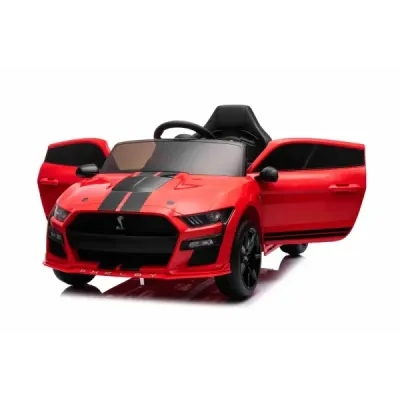 Elektrické autíčko Ford Shelby Mustang GT 500 Cobra, červené, 2,4 GHz dálkové ovládání, USB Vstup, LED Světla, 2 x 30W motor, OR