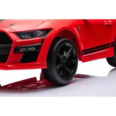 Elektrické autíčko Ford Shelby Mustang GT 500 Cobra, červené, 2,4 GHz dálkové ovládání, USB Vstup, LED Světla, 2 x 30W motor, OR