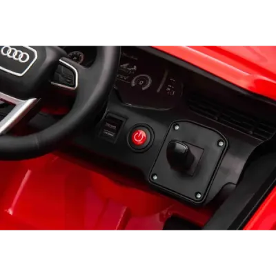 Elektrické autíčko Audi Q7 12V – červené, jedno‑místné