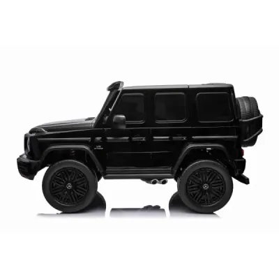 Elektrické autíčko Mercedes-Benz G63 AMG 4x4² Dvoumístné 12V, černé, MP3 Přehrávač s USB/AUX vstupem, Pohon 4x4, Baterie 12V14Ah