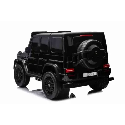 Elektrické autíčko Mercedes-Benz G63 AMG 4x4² Dvoumístné 12V, černé, MP3 Přehrávač s USB/AUX vstupem, Pohon 4x4, Baterie 12V14Ah