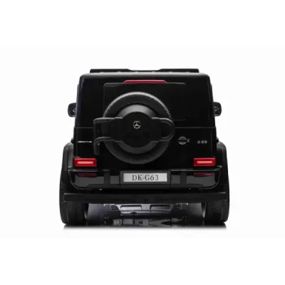 Elektrické autíčko Mercedes-Benz G63 AMG 4x4² Dvoumístné 12V, černé, MP3 Přehrávač s USB/AUX vstupem, Pohon 4x4, Baterie 12V14Ah