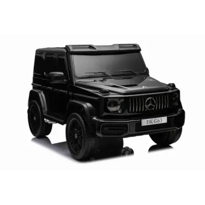 Elektrické autíčko Mercedes-Benz G63 AMG 4x4² Dvoumístné 12V, černé, MP3 Přehrávač s USB/AUX vstupem, Pohon 4x4, Baterie 12V14Ah
