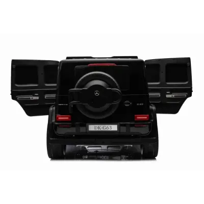 Elektrické autíčko Mercedes-Benz G63 AMG 4x4² Dvoumístné 12V, černé, MP3 Přehrávač s USB/AUX vstupem, Pohon 4x4, Baterie 12V14Ah