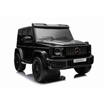 Elektrické autíčko Mercedes-Benz G63 AMG 4x4² Dvoumístné 12V, černé, MP3 Přehrávač s USB/AUX vstupem, Pohon 4x4, Baterie 12V14Ah