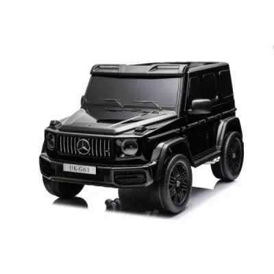 Elektrické autíčko Mercedes-Benz G63 AMG 4x4² Dvoumístné 12V, černé, MP3 Přehrávač s USB/AUX vstupem, Pohon 4x4, Baterie 12V14Ah