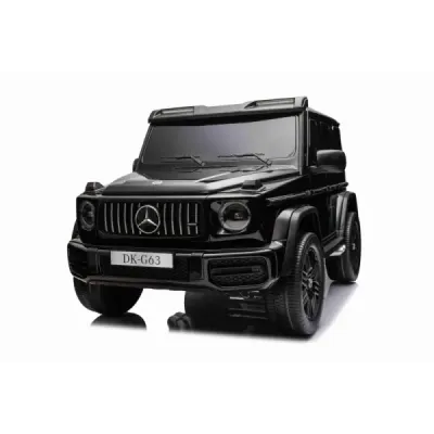 Elektrické autíčko Mercedes-Benz G63 AMG 4x4² Dvoumístné 12V, černé, MP3 Přehrávač s USB/AUX vstupem, Pohon 4x4, Baterie 12V14Ah
