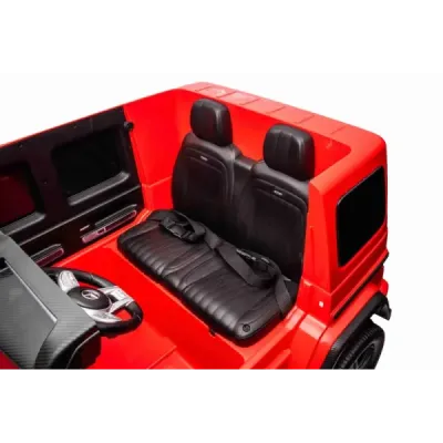 Elektrické autíčko Mercedes-Benz G63 AMG 4x4² Dvoumístné 12V, černé, MP3 Přehrávač s USB/AUX vstupem, Pohon 4x4, Baterie 12V14Ah